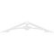 Ekena Millwork Pitch Sellek Architectural Grade PVC Gable Pediment, 60"W x 12 1/2"H x 1"P (5/12) GPP060X013X100SLK - alternate 2